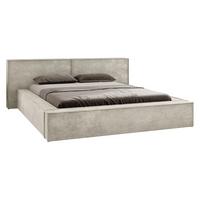 POLSTERBETT Lambo - Creme/Schwarz, Holz/Holzwerkstoff (180/200cm) - MIRJAN24