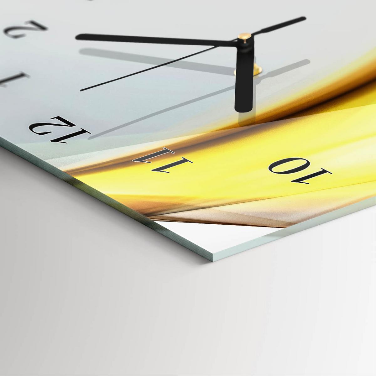 WANDUHR aus Glas 30x60 cm - Abstraktion - Multicolor, Glas (30/60/0.4cm) - TULUP
