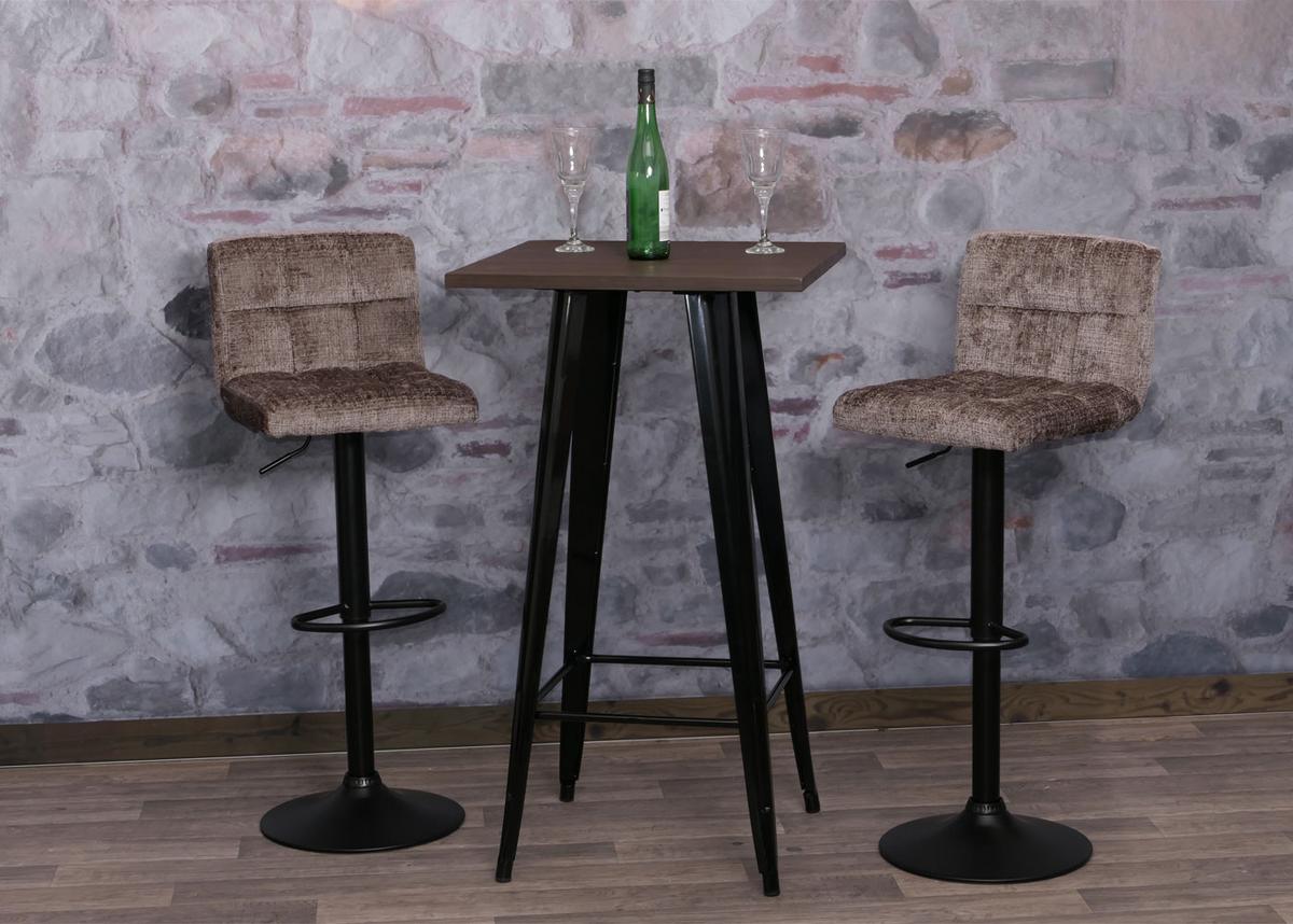 BARHOCKER Braun 2er-Set - Braun, Textil (38/107/41cm) - MCW