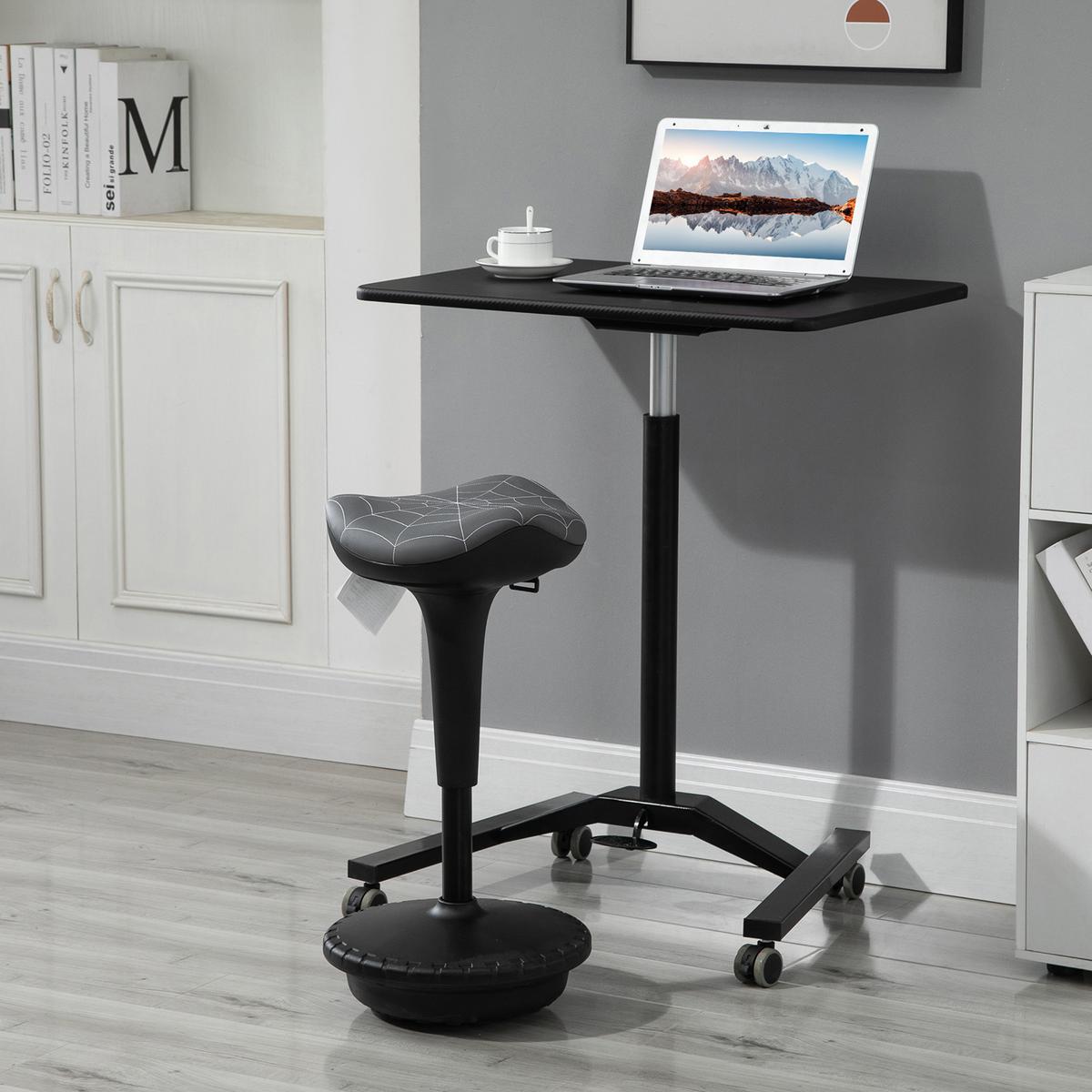 BARHOCKER mit Schwenkfunktion, ergonomisch, höhenverstellbar Grau - Grau, Kunststoff (34/83.5/34cm) - Vinsetto