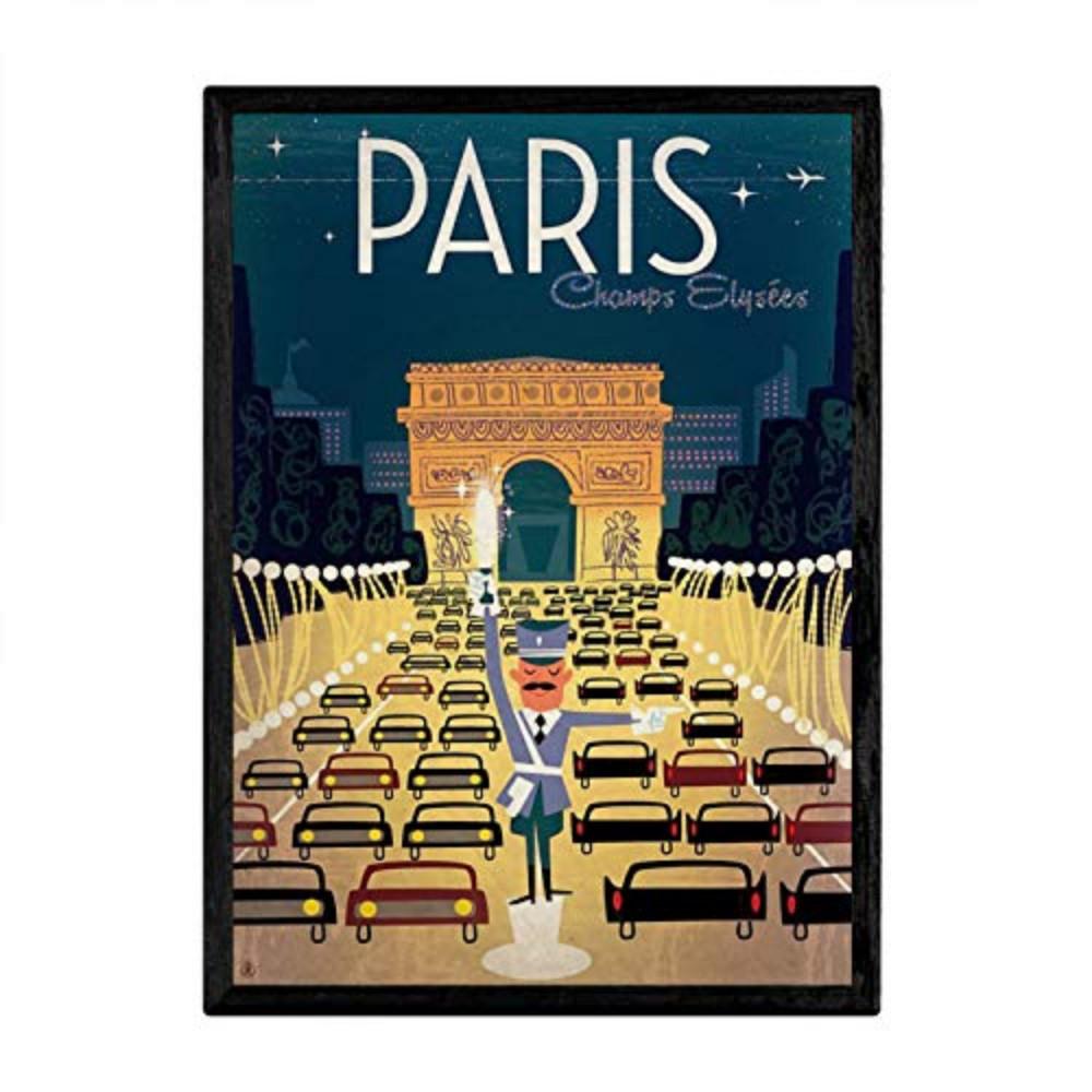 POSTER Verkehr Paris A3 Rahmenlos - Klar, Papier (29.7/5/42cm) - Nacnic