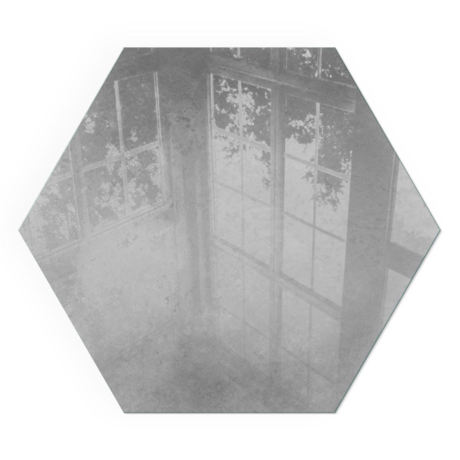 GLASPLATTE für Kamin h40 cm - Grau, Glas (40/40/0.4cm) - TULUP