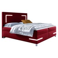 BOXBETT Delos LED - H3 - Rot, Holz (160/200cm) - MIRJAN24