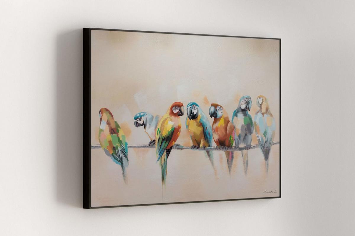 ACRYLBILD HANDGEMALT 120/90 cm - Multicolor, Holz/Textil (120/90cm) - KUNSTLOFT