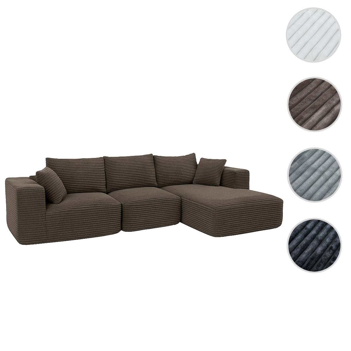 SOFA-GARNITUR Braun - Braun, Textil (276/58/154cm) - MCW