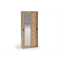 GARDEROBENSCHRANK BENVENO 90/21040 Modern Garderobenschrank Eiche Artisan - Eiche Artisan, Holzwerkstoff (90/210/40cm) - MASSENO