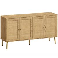 SIDEBOARD MDF Naturholz Natur - Naturfarben, Holz/Holzwerkstoff (40/75/140cm) - HOMCOM