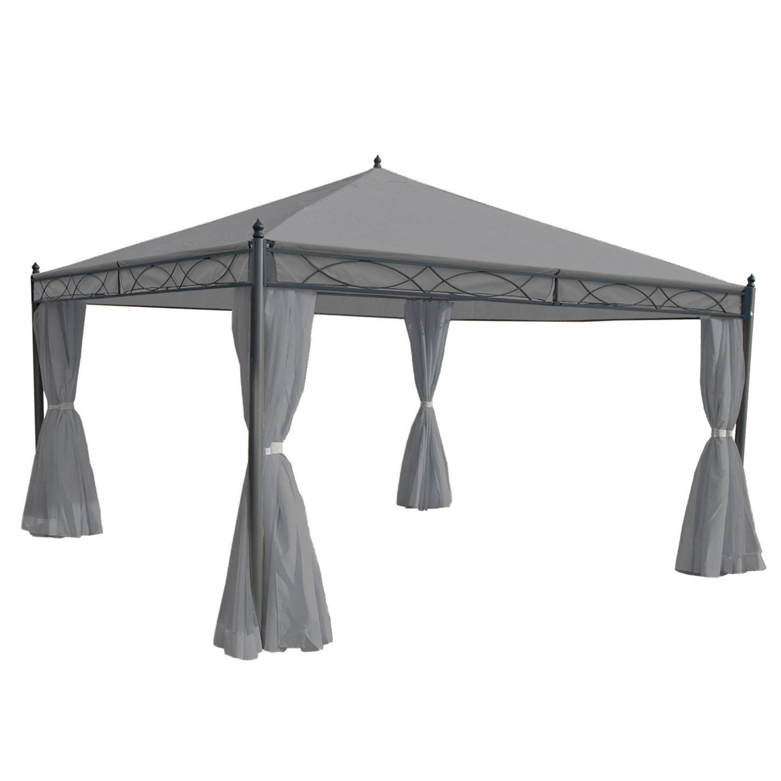 PERGOLA CALPE Hellgrau - Hellgrau, Textil (400/290/400cm) - MCW