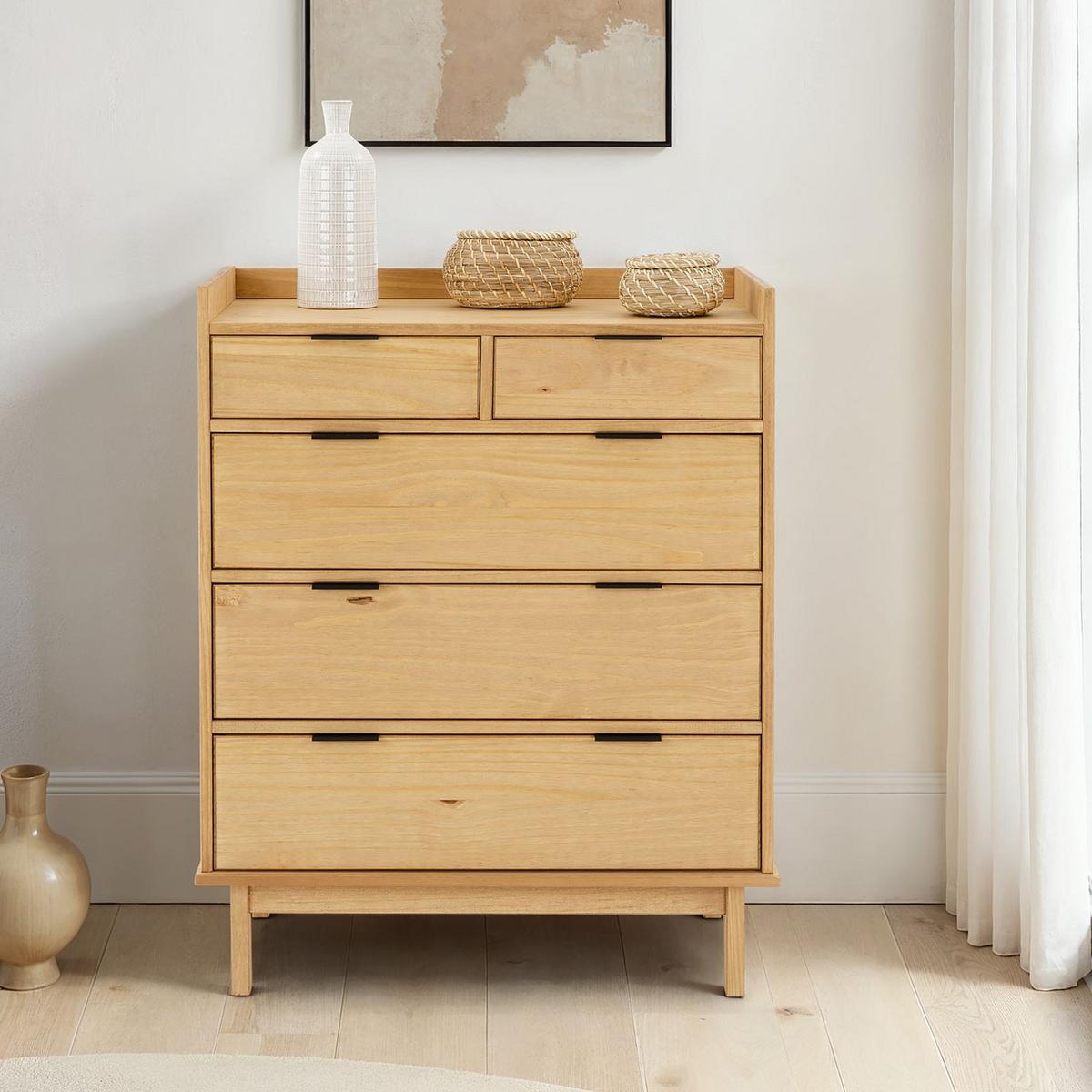 KOMMODE TEPERA braun - Braun, Holz (75/92/46cm) - IDIMEX