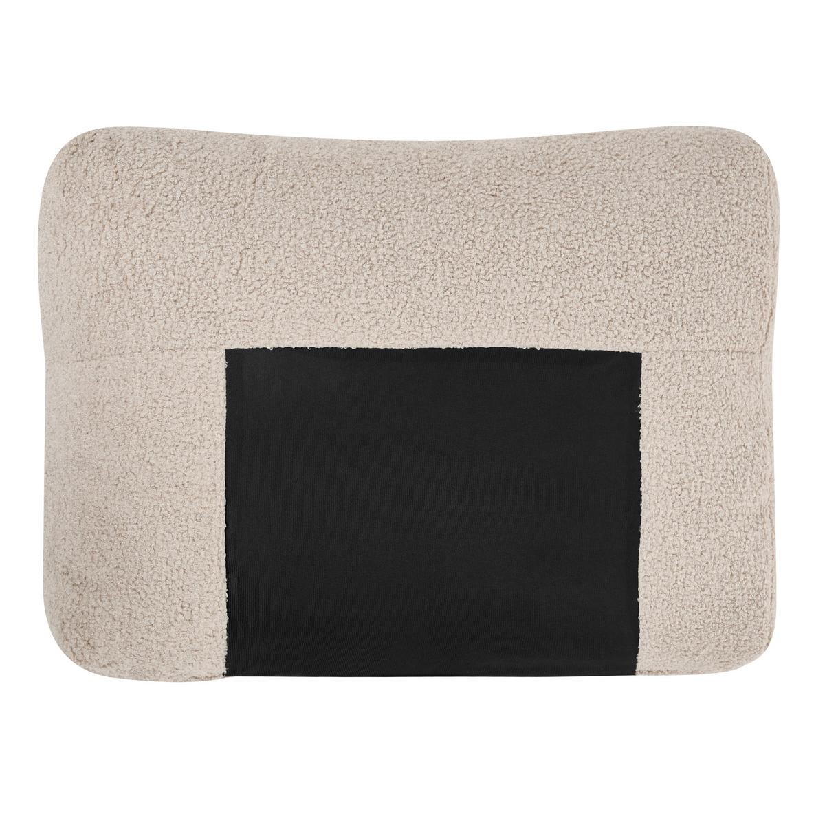 SESSEL Bouclé Beige Narilla - Beige, Kunststoff/Textil (111/81/92cm) - Beliani
