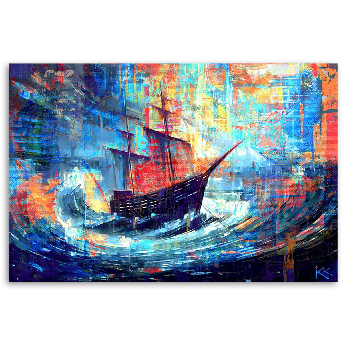 KUNSTDRUCK Lila 90/60 cm - Lila, Textil (90/60cm) - KUNSTLOFT