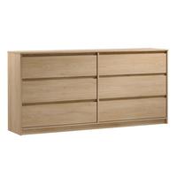SIDEBOARD Mormanno 6S Eiche Cremona – klassisches Design im Holzdekor - Eichefarben, Holzwerkstoff (181/86.5/40cm) - AX Living