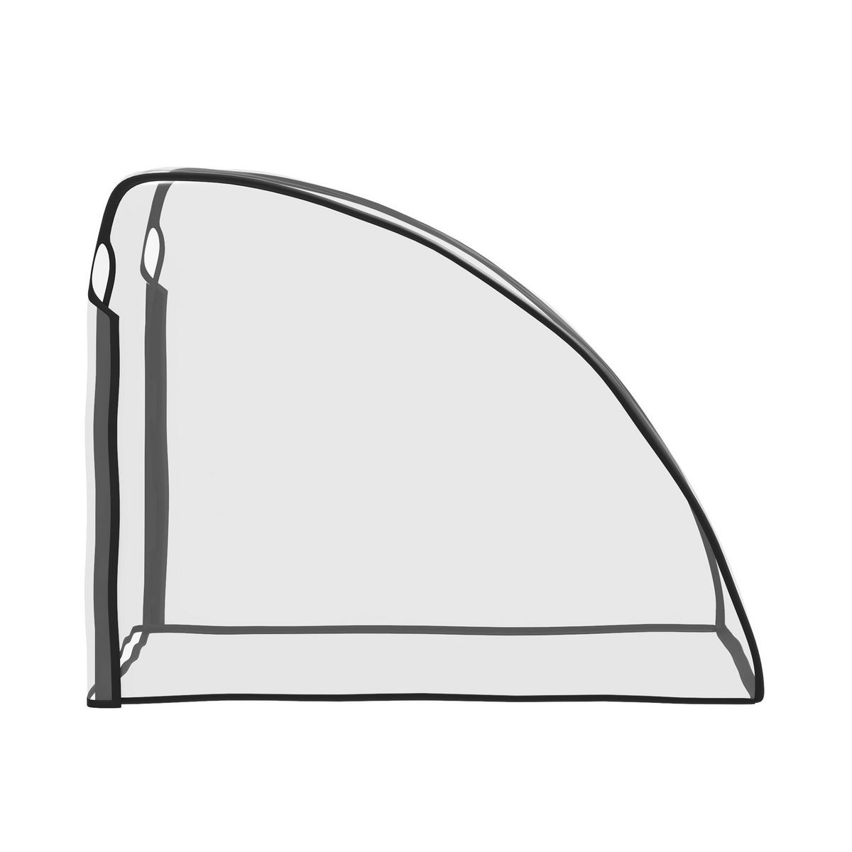 REGENSCHUTZ für Kinderanhänger Schutz Regenberzug Tranparent Kunststoff - Transparent, Kunststoff (61/61/76cm) - HOMCOM