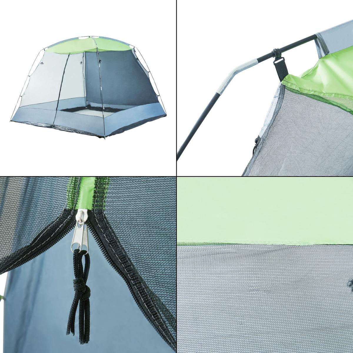 NETZPAVILLON Beekdaelen - Grau, Textil (305/213/305cm) - pro.tec