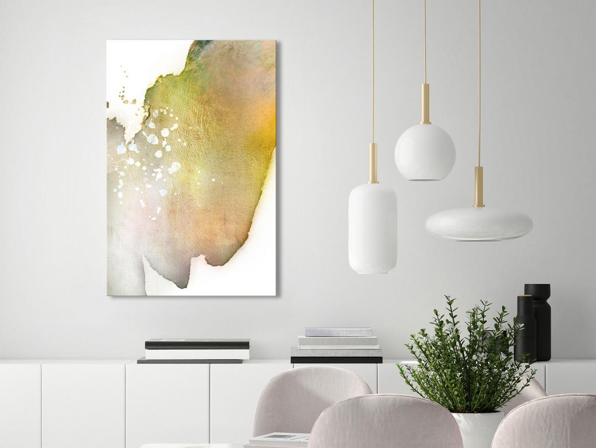 KUNSTDRUCK Grün 40/60 cm - Weiß/Grün, Textil (40/60cm) - KUNSTLOFT