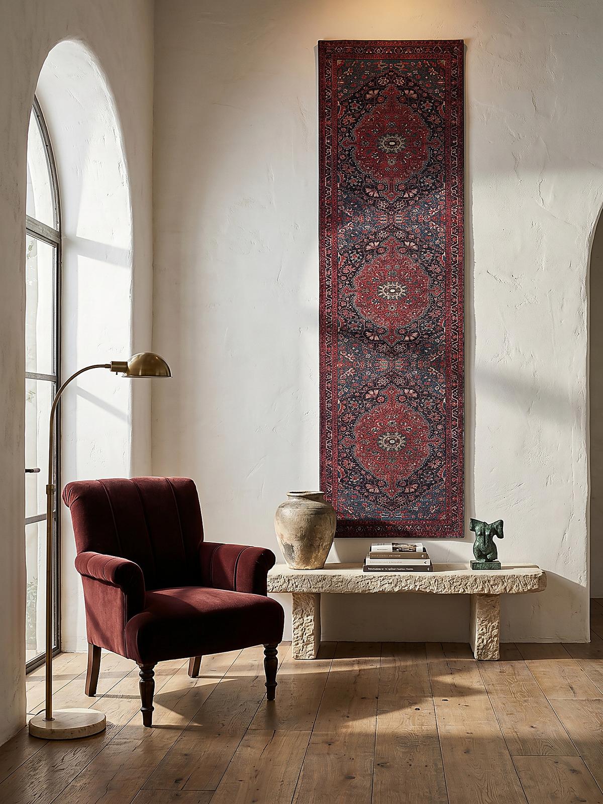 TEPPICH Waschbar HURST, orientalisch mit Medaillon, Rot, 60 x 230 cm - Rot, Textil (230/60cm) - KADIMA DESIGN