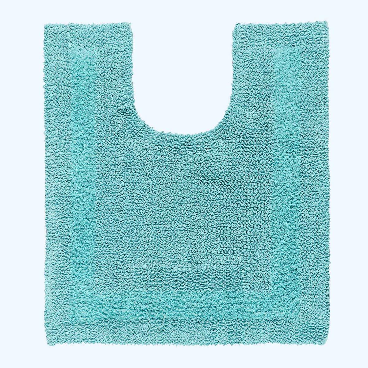 BADGARNITUR 2-tlg. Badematte & WC-Vorleger, 100% Baumwolle - Blau, Textil (80/50cm) - Homescapes
