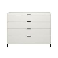 KOMMODE Erna 119x45x102 Kreidegrau matt Lack - Hellgrau, Holzwerkstoff (119/102/45cm) - 58aufmkessel