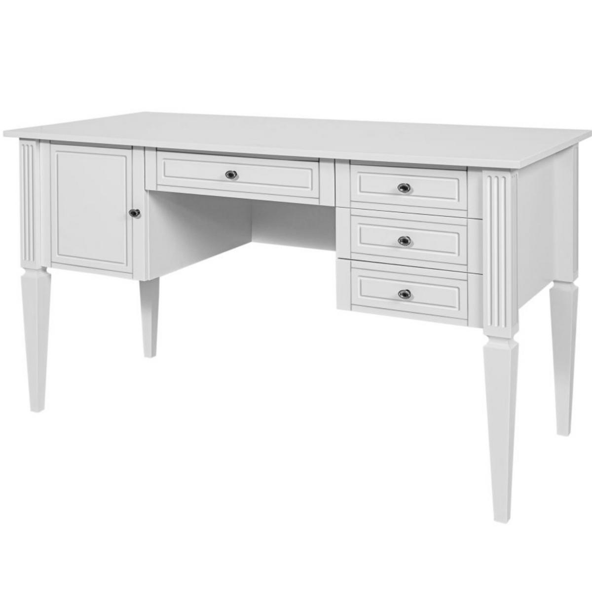 KINDERSCHREIBTISCH Ines - Weiß, Holzwerkstoff (132/78/60cm) - RAUMHIRSCH FURNITURE