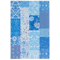 LUXUS VINTAGE DESIGNERTEPPICH PATCHWORK - Blau, Textil (130/190cm) - Pergamon