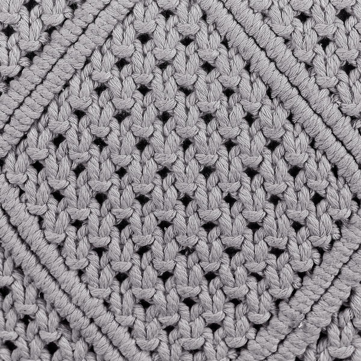 DEKOKISSEN 2er-Set Grau 45/45 cm Besham - Grau, Textil (45/45cm) - Beliani