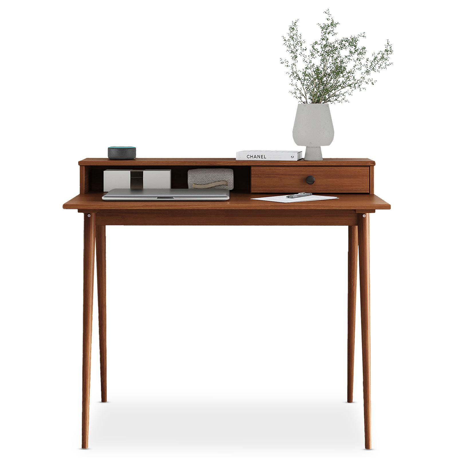SCHREIBTISCH MALINA - Kastanienfarben, Holz (54/100/86cm) - IDIMEX