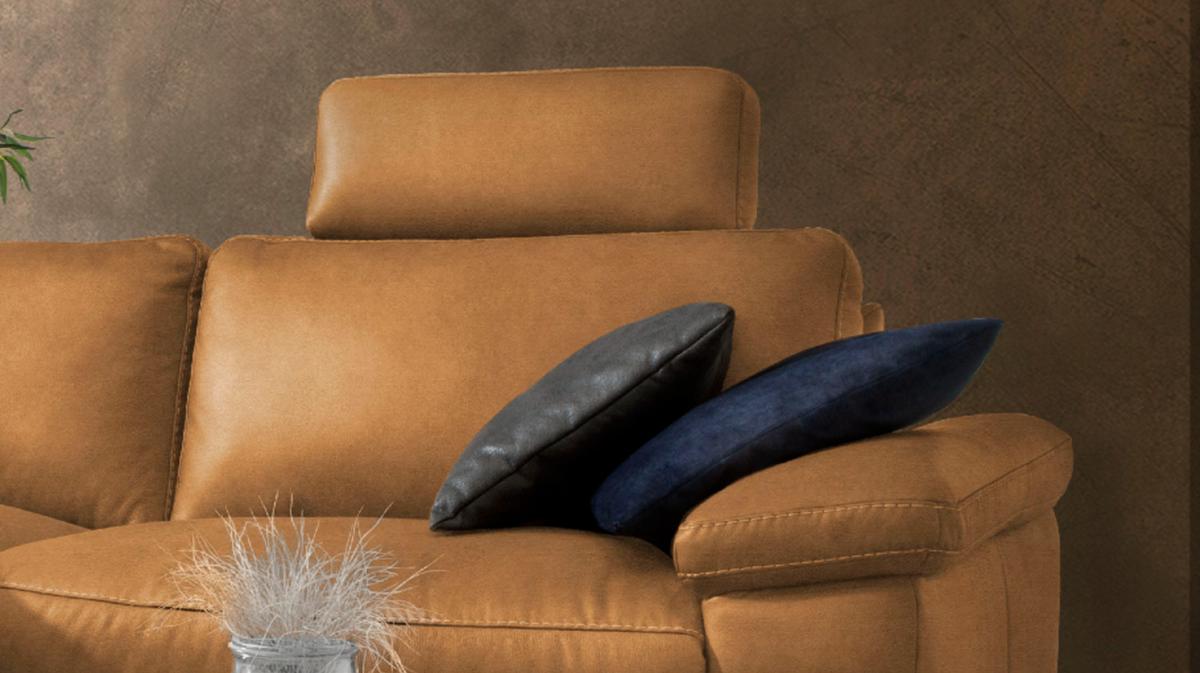 ECKSOFA MOTORISCHER RELAXFUNKTION LOLA Braun Webstoff Relaxfunktion - Schwarz/Braun, Textil (233/178cm) - KAWOLA