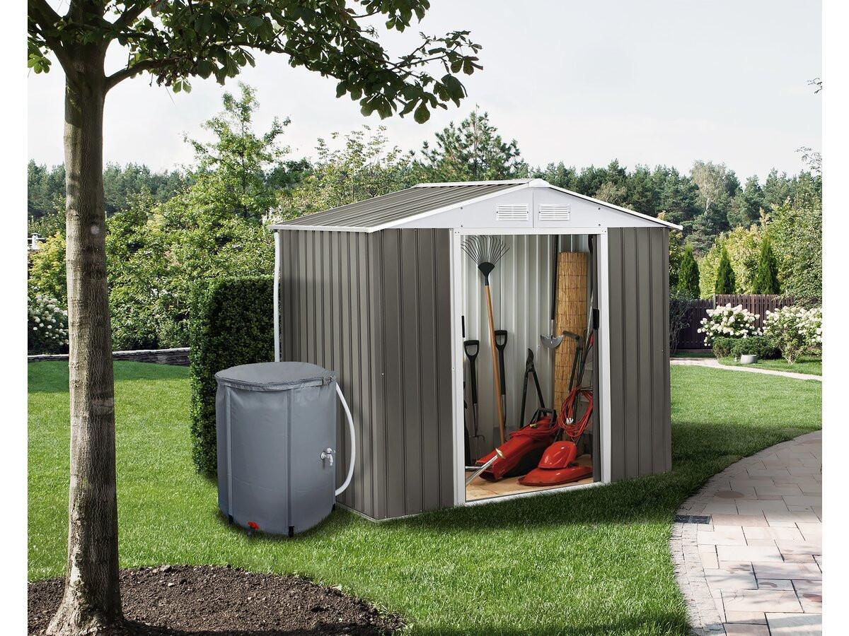 METALL-GARTENHAUS dallas Taupe - Taupe, Metall (213/195/91cm) - Habitat Garten