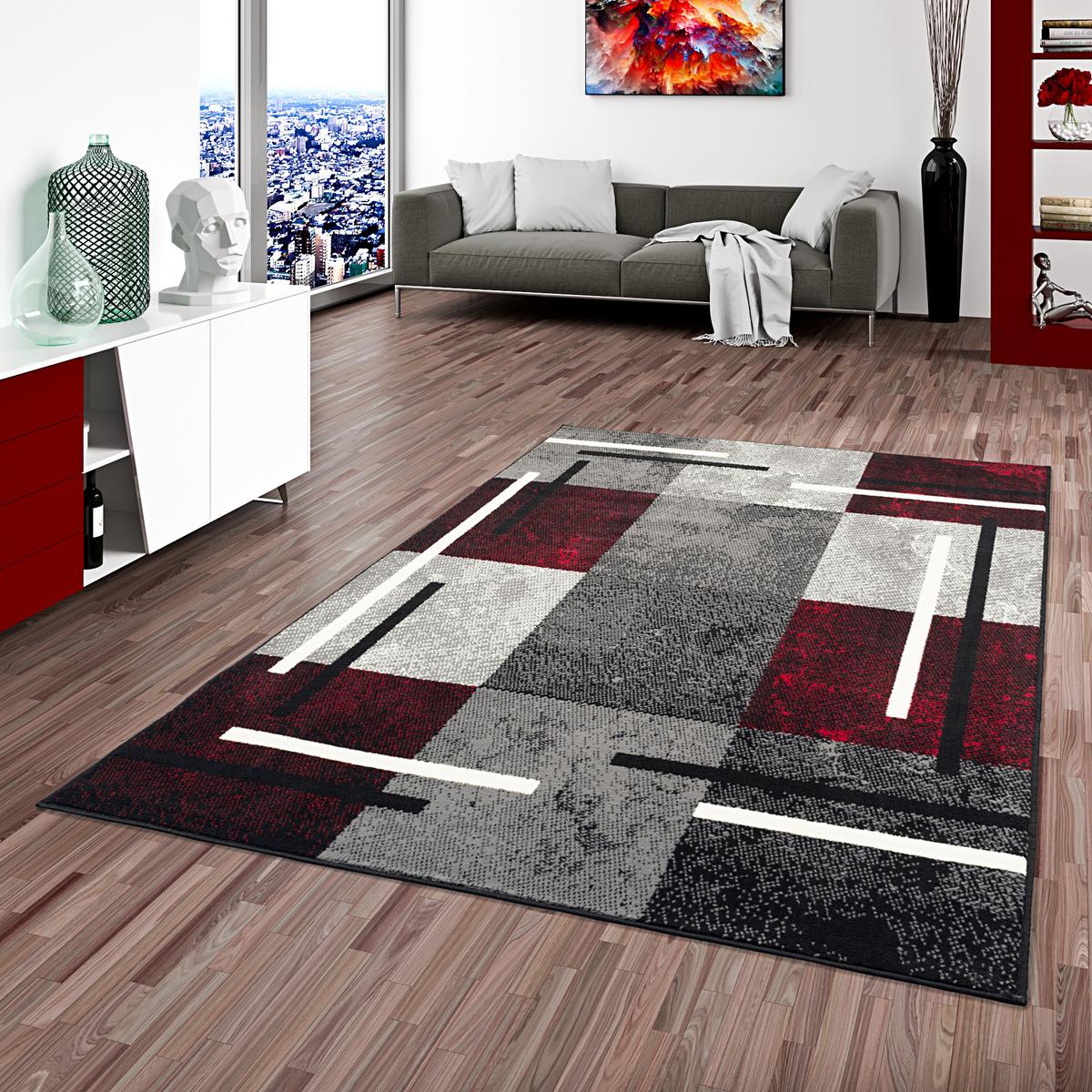 TEPPICH MODERN TRENDLINE KARO - Schwarz, Textil (160/225cm) - Pergamon