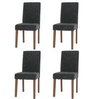 ESSZIMMERSTUHL Grau 4er-Set - Grau, Textil (42/90/50cm) - MCW