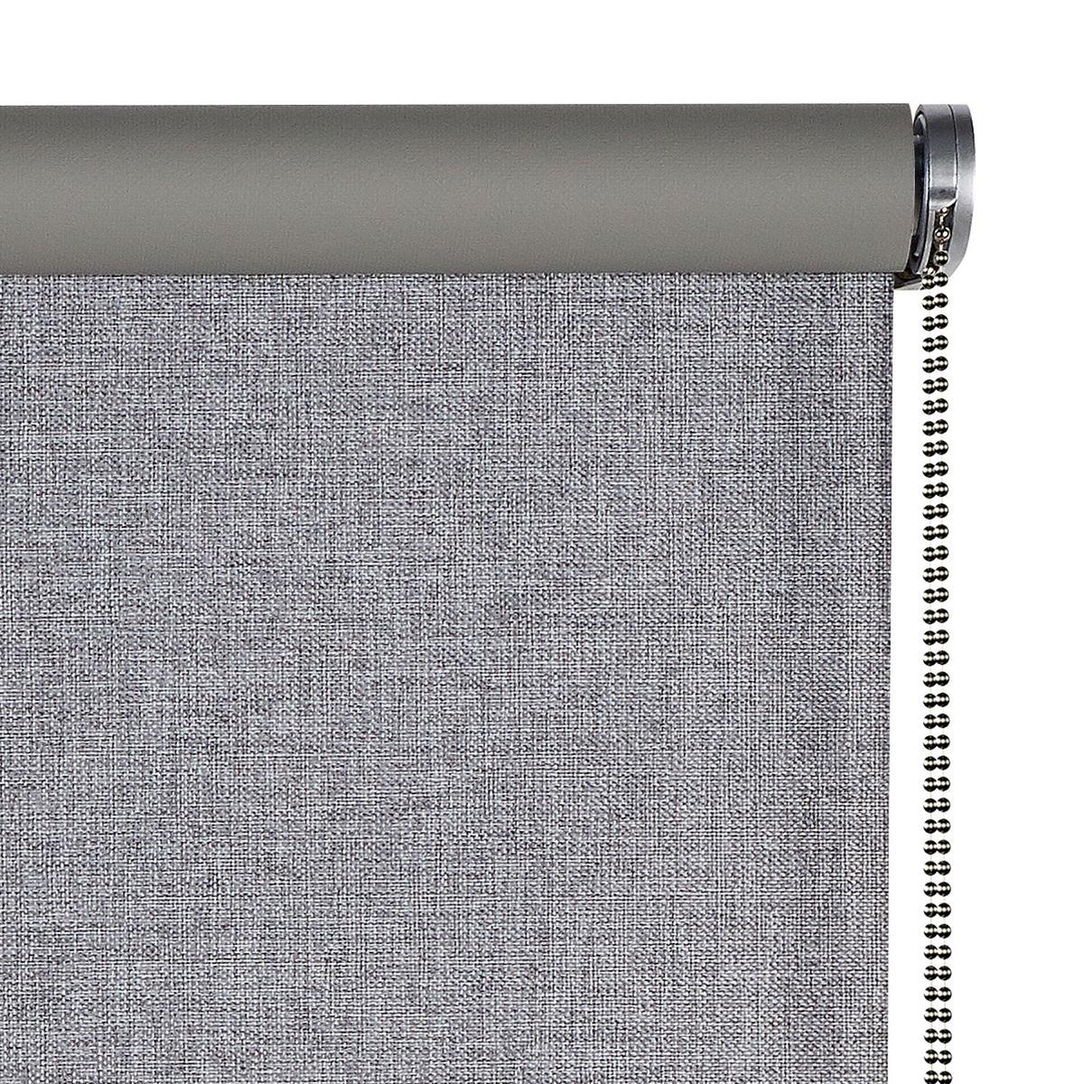 VERDUNKELUNGSROLLO Grau 180x250 cm - Grau, Kunststoff (180/250cm) - STORESDECO