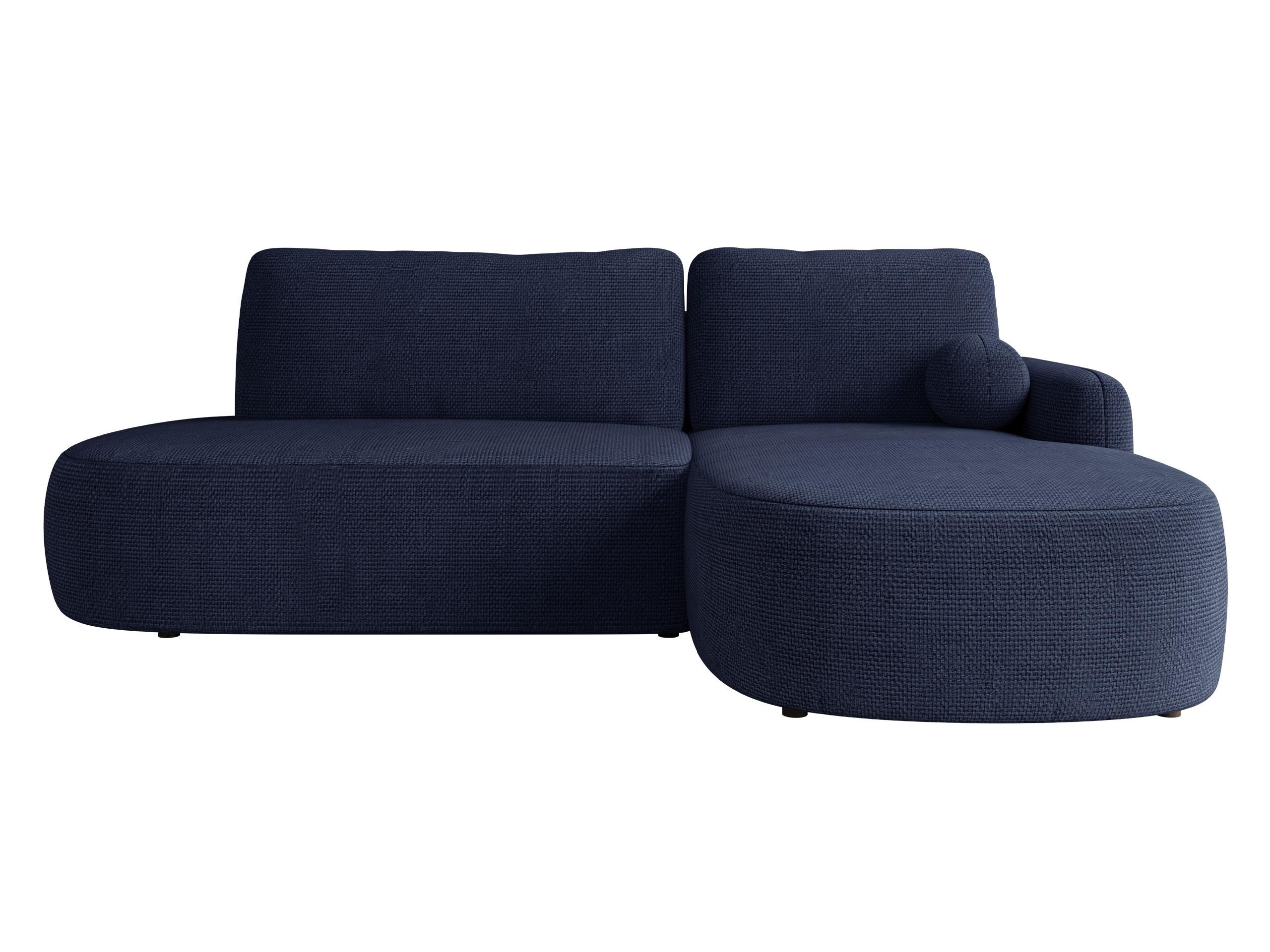 ECKSOFA Loridu O, Seite: Rechts - Schwarz/Dunkelblau, Holz/Kunststoff (274/174cm) - MIRJAN24
