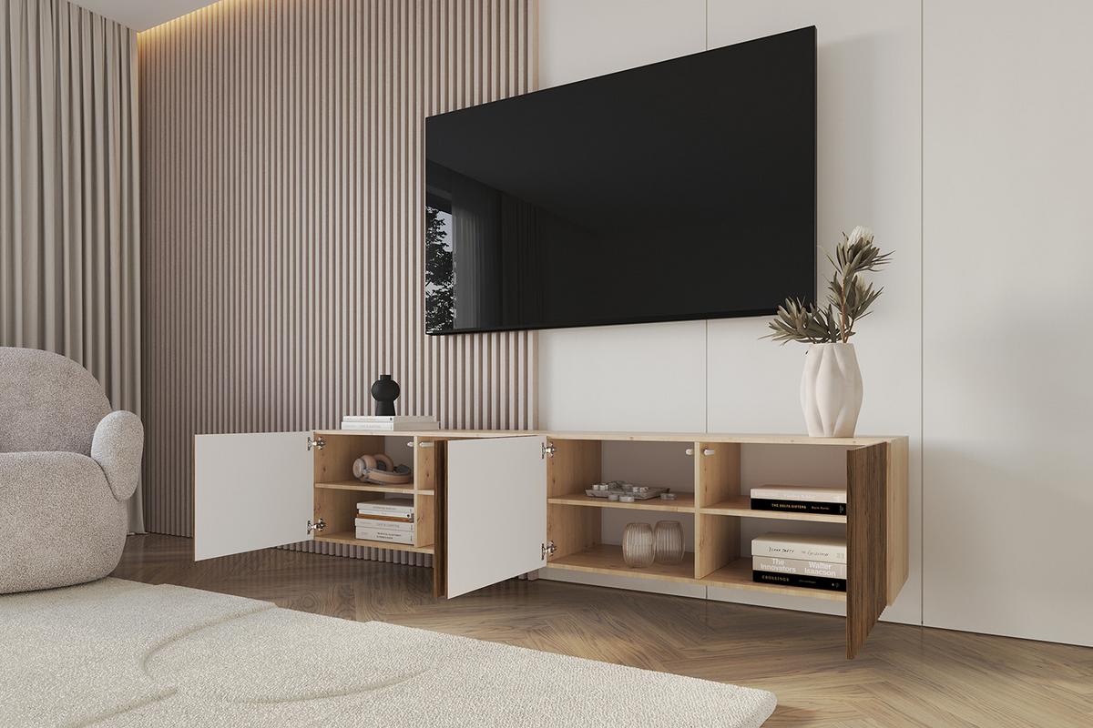 LOWBOARD NOA-2-W 2x100x40x40 cm - Artisan / Katania - Eiche Wotan, Holzwerkstoff (200/40/40cm) - ALTDECOR