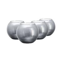WINDLICHTER Elysia ø 19 cm 4er Set - Silberfarben, Glas (19/16/19cm) - Ritzenhoff Breker