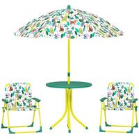 KINDER-GARTENMÖBEL Stahl Kunststoff Grün - Grün, Textil/Metall - AIYAPLAY
