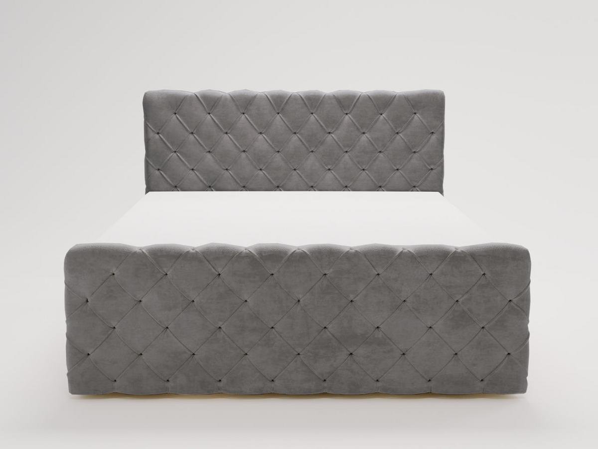 BOXBETT Lunaris 180x200 Grau - Grau, Holz/Textil (180/200cm) - Graingold
