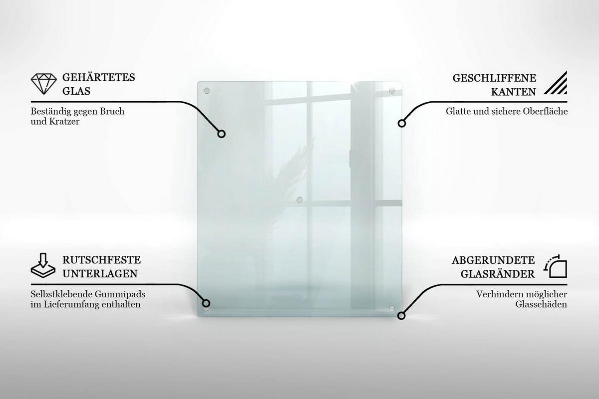 HERDABDECKPLATTE 60x52 cm Transparent - Transparent, Glas (60/0.4/52cm) - TULUP