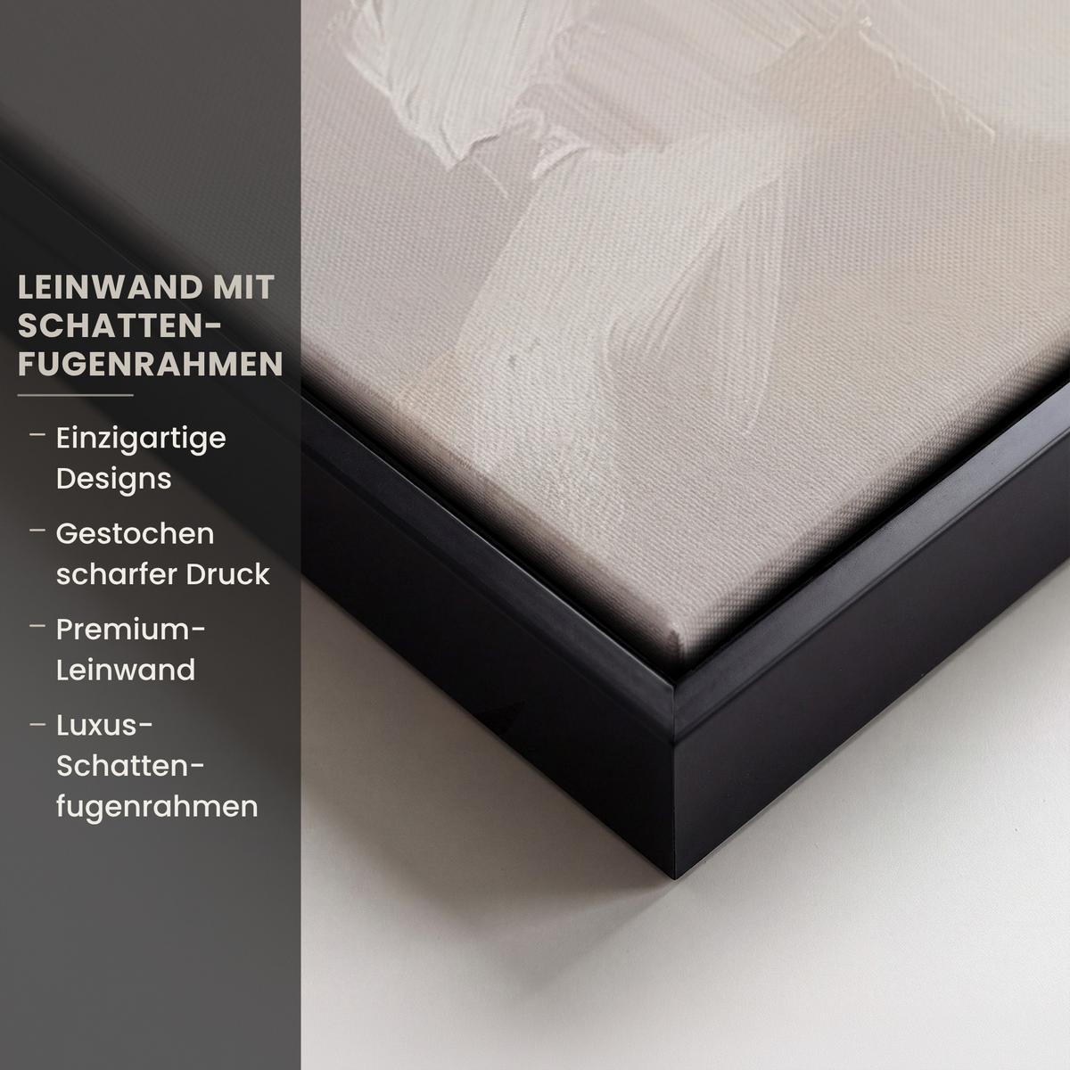 LEINWAND Bilder mit Rahmen - Korb - Eier - Rosa - 60x40 - Beige, Textil (60/40cm) - MuchoWow
