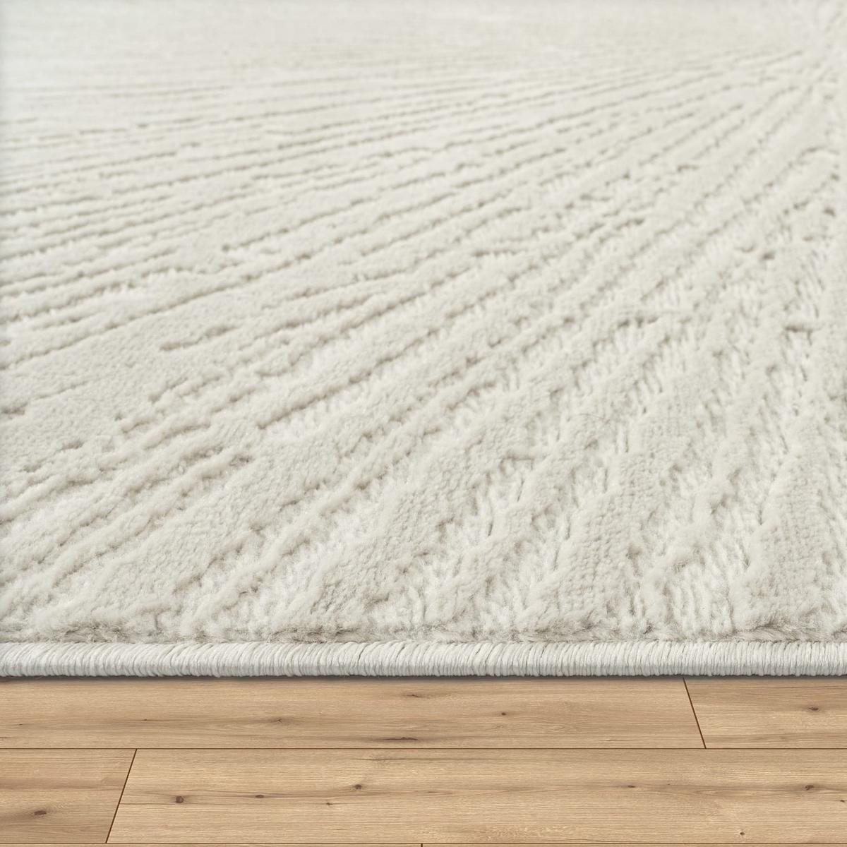 FLACHWEBETEPPICH Boho Creme 80 x 150 cm - Creme, Kunststoff (80/150cm) - TT Home