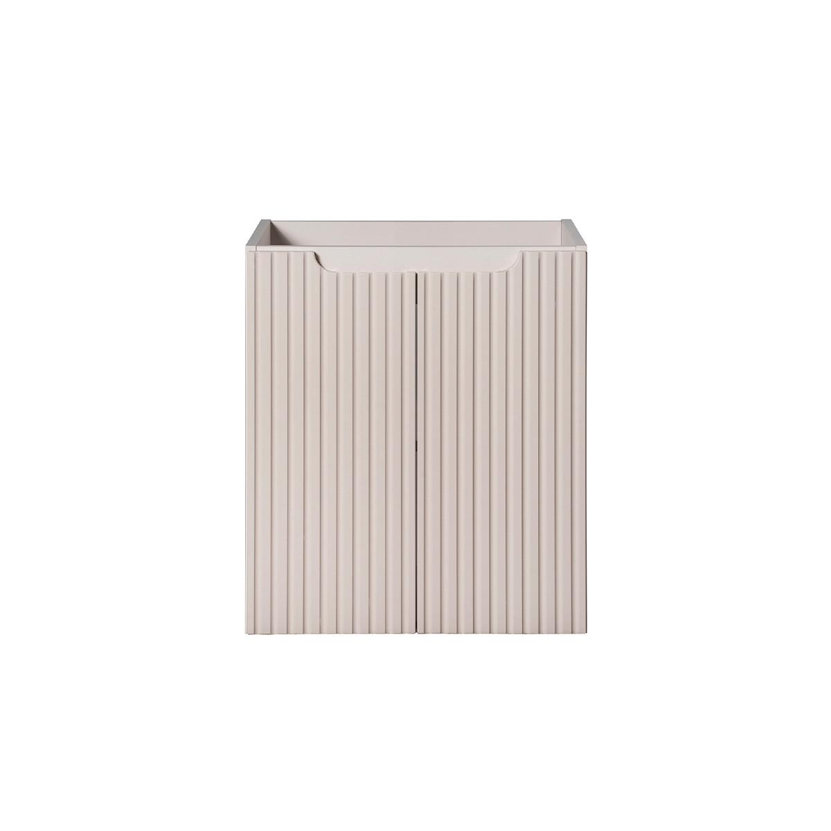 WASCHTISCHUNTERSCHRANK 50cm Riva Kaschmir - Beige, Holzwerkstoff (50/57/39cm) - Petits-meubles