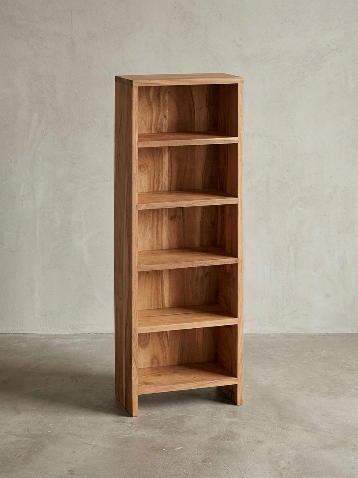CD-REGAL Massivholz Pflegeleicht 90cm, Beige 30x17x90 cm - Beige, Holz (30/90/17cm) - KADIMA DESIGN