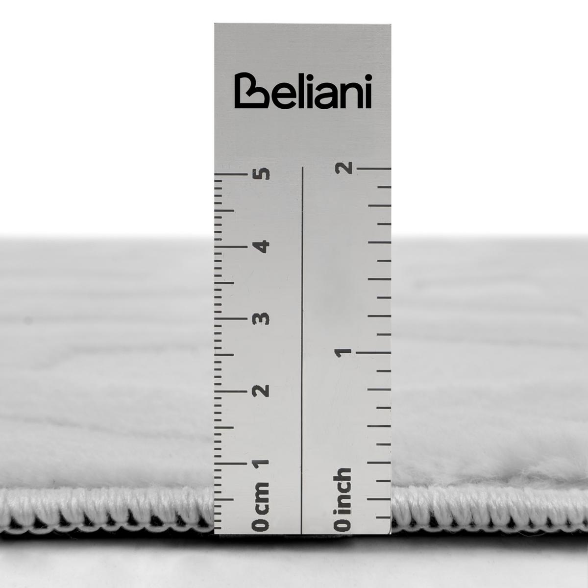 TEPPICH Hellgrau 160/230 cm Antero - Hellgrau/Grau, Textil (160/230cm) - Beliani