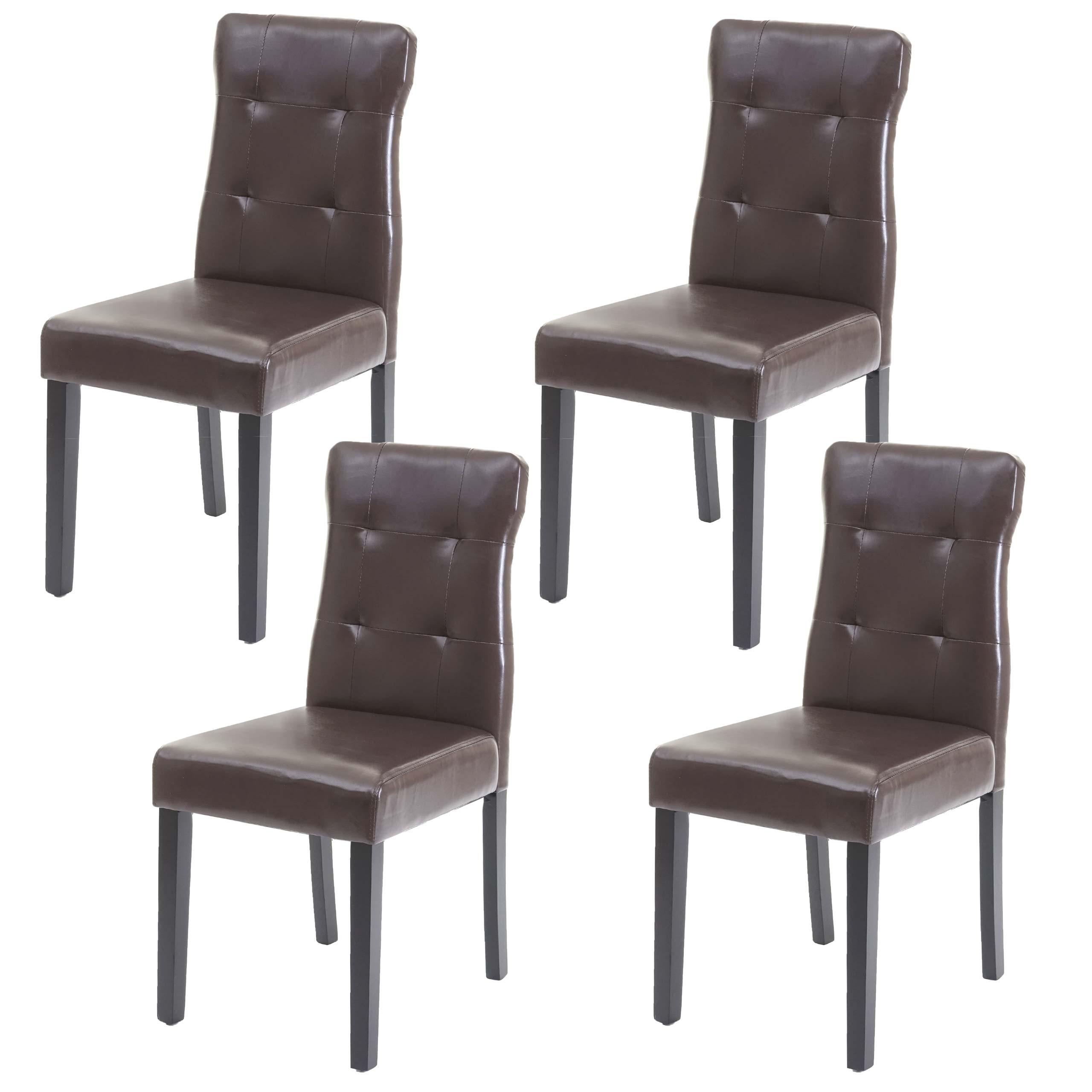 ESSZIMMERSTUHL Braun 4er-Set - Braun, Textil (41/88/55cm) - MCW