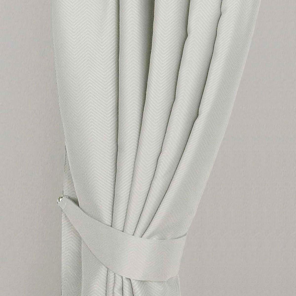 RAFFHALTER Fischgrät 2er-Set - Creme, Textil (13/66cm) - Homescapes