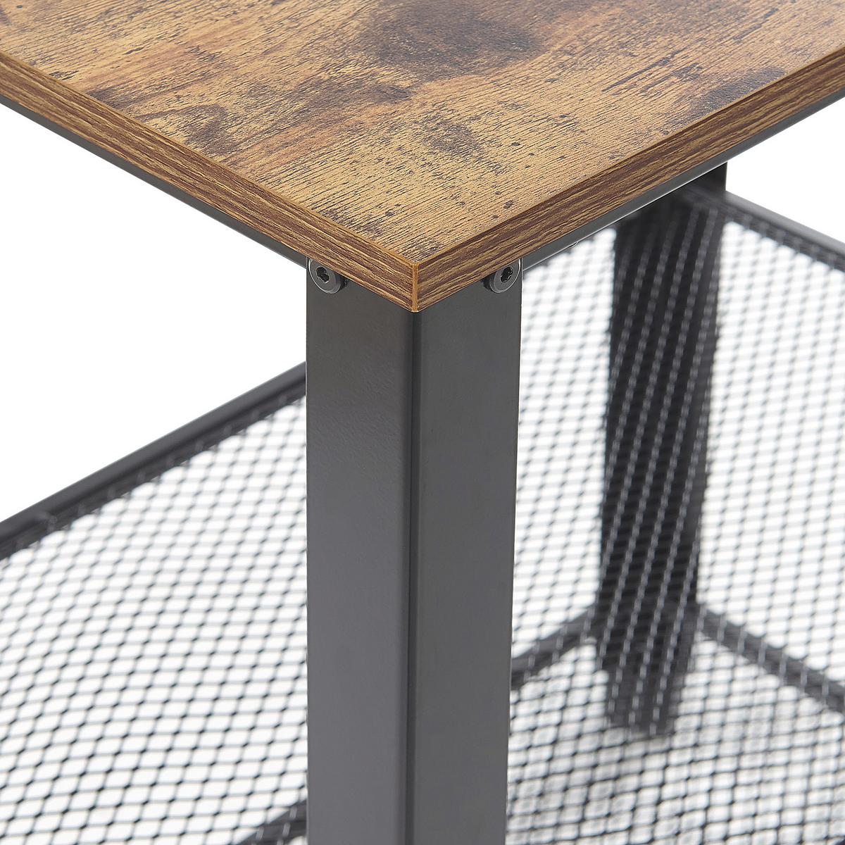 SERVIERWAGEN Braun/Schwarz Bolzano - Schwarz/Braun, Holzwerkstoff/Metall (60/78/40cm) - Beliani