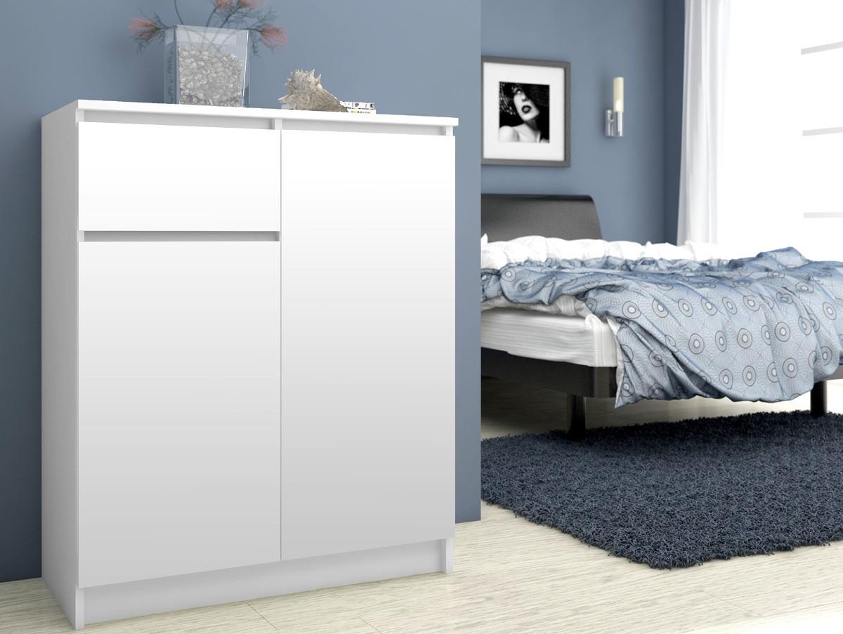KOMMODE Weiß 99/80/40 - Weiß, Holzwerkstoff (80/99/40cm) - RAUMHIRSCH FURNITURE
