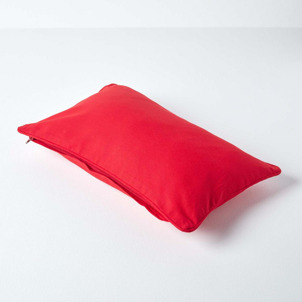 KISSENHÜLLE rot 30/50 cm, 100% Baumwolle - Rot, Textil (30/50cm) - Homescapes