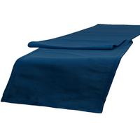 TISCHLÄUFER Samt&Sonders admiral-blau 140/40 cm - Blau/Dunkelblau, Textil (40/140cm) - beties Heimtextil