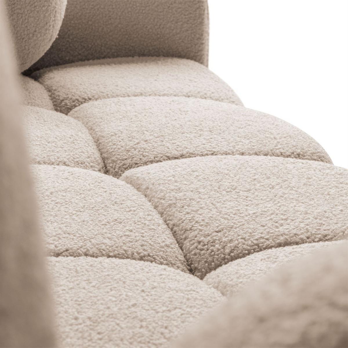 SCHLAFSOFA Morena, zweisitzig, mit Schlaffunktion, Quelle 05 - Beige, Textil (207/90/90cm) - Lookway