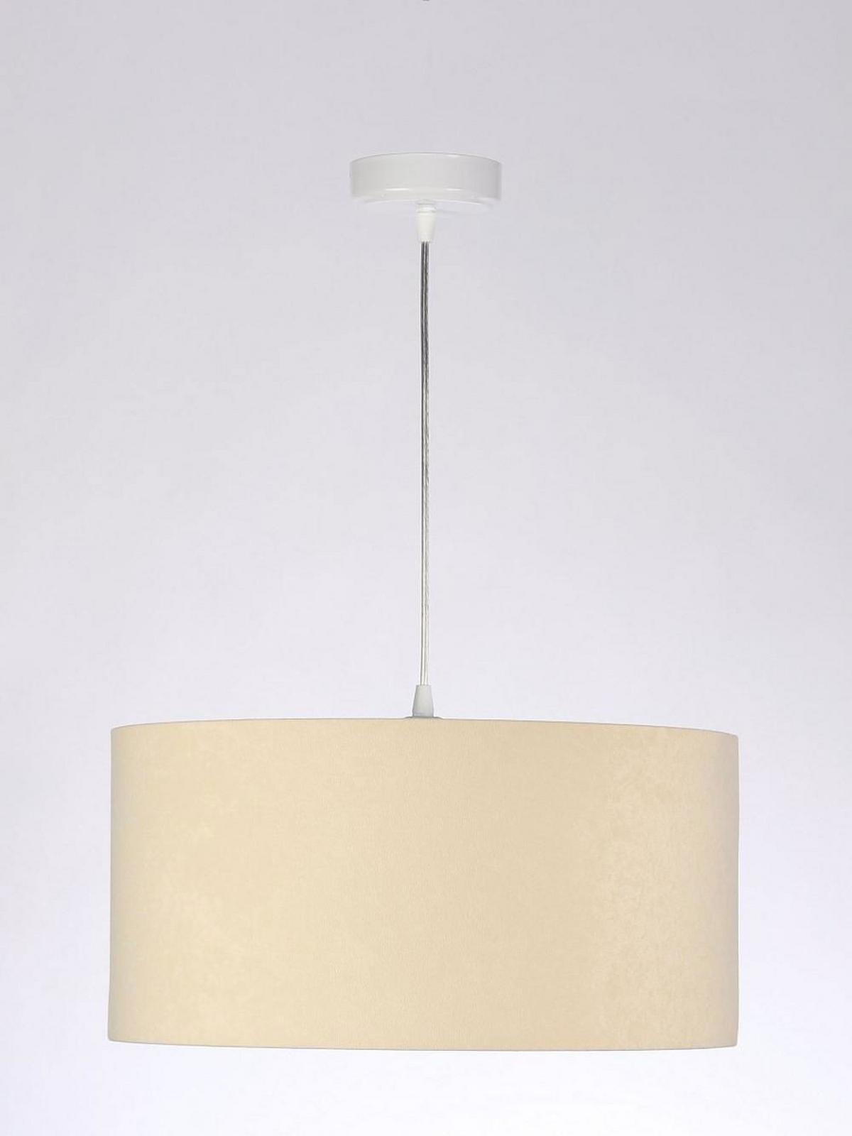 HÄNGELEUCHTE Silber 40/20 cm - Beige/Silberfarben, Kunststoff (40/0.6/20cm) - ONZENO